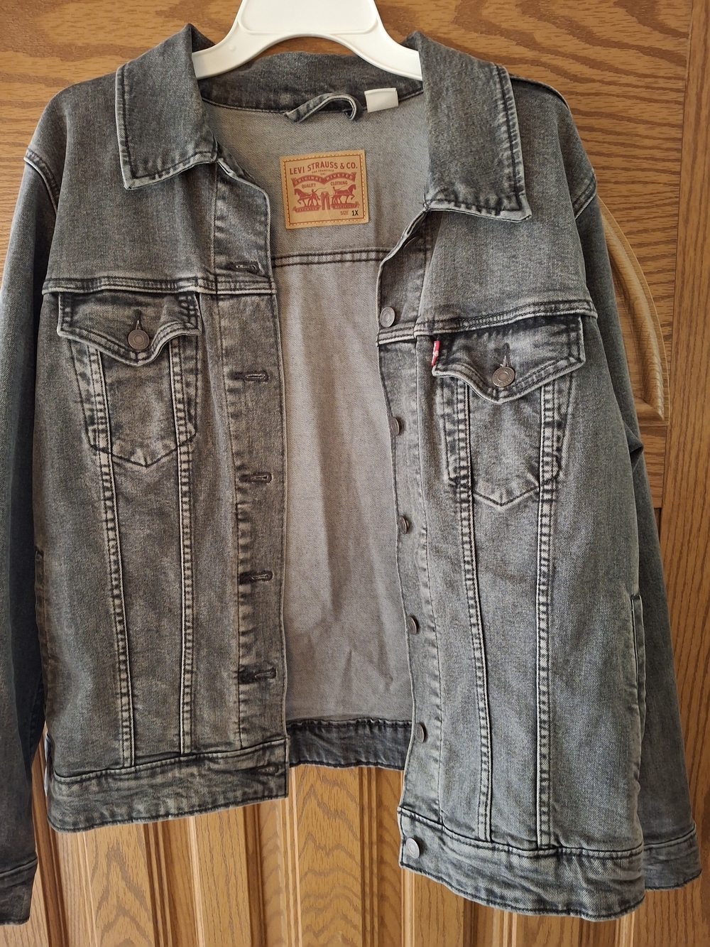 Levi's Washed Black Denim Jean Jacket